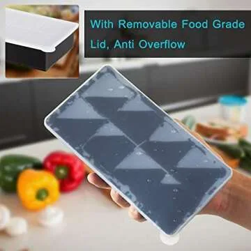 Alinana Silicone Ice Cube Tray for Large 2" Squares