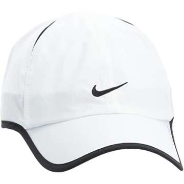 Nike Aerobill Featherlight Dri-Fit White Unisex Running Tennis Cap CI2662-100
