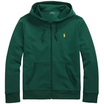 Polo Ralph Lauren Men's Double Knit Tech Fleece Hoodie | College Green, Medium