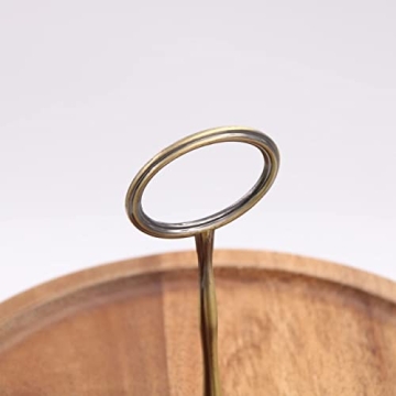 OLELO 2-Tier Acacia Wood Cake Stand for Desserts