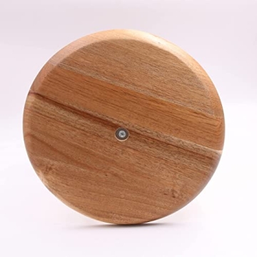 OLELO 2-Tier Acacia Wood Cake Stand for Desserts