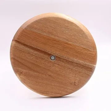 OLELO 2-Tier Acacia Wood Cake Stand for Desserts