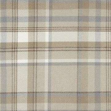 McAlister Textiles Natural Beige Heritage Tartan Decorative Throw Pillow Cover Case 17 x 17 Inches for Ranch & Country Cabin Decoration Scottish Plaid Machine Washable