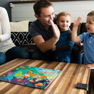 Chuckle & Roar - 4 Pack Tray Puzzles - Farm, Dinosaurs, Jungle, and Zoo - Larger Pieces Designed for Preschool Hands - 12 & 24 PC Tray Puzzles