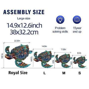 Unique Jigfoxy Wooden Sea Turtle Puzzles for All Ages