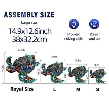 Unique Jigfoxy Wooden Sea Turtle Puzzles for All Ages
