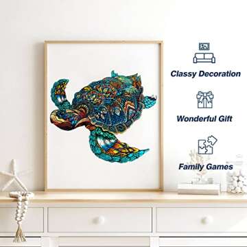 Unique Jigfoxy Wooden Sea Turtle Puzzles for All Ages
