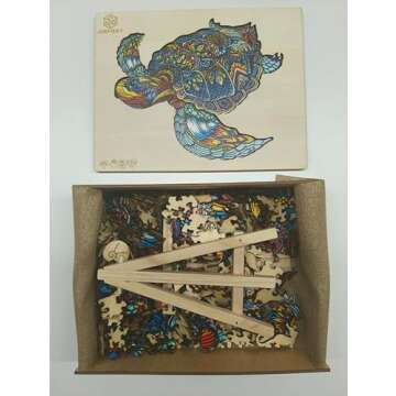 Unique Jigfoxy Wooden Sea Turtle Puzzles for All Ages