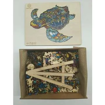 Unique Jigfoxy Wooden Sea Turtle Puzzles for All Ages
