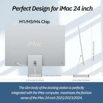 USB C Hub for iMac - 7 Ports & M.2 SSD Support in Silver