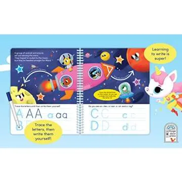 Write & Erase ABC and 123 Workbook for Preschool Kids