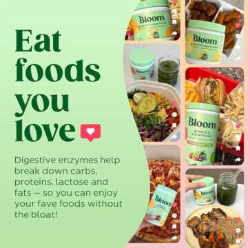 Bloom Nutrition Superfood Greens Powder, Digestive Enzymes with Probiotics and Prebiotics, Gut Health, Bloating Relief, Strawberry Kiwi + Milk Frother High Powered Hand Mixer