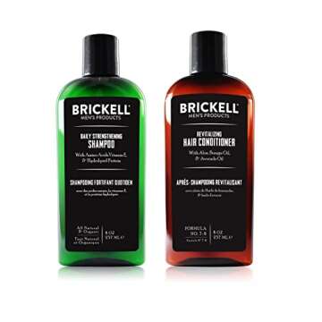 Brickell Men's Daily Revitalizing Hair Care Routine, Shampoo and Conditioner Set For Men, Mint and T...