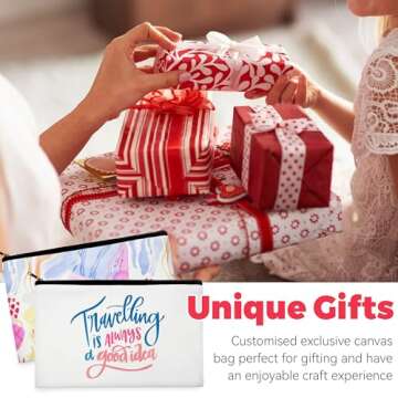 Joyclub 10 Pack DIY Sublimation Makeup Bags for Travel