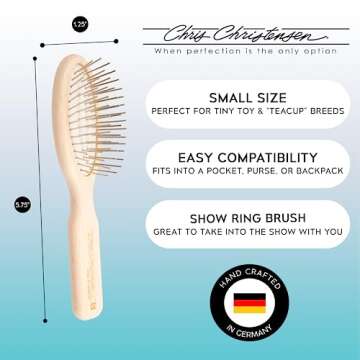 Chris Christensen Little Wonder Pin Brush for Small Dogs