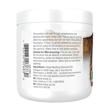 Pure Coconut Oil for Skin & Hair by NOW Foods 7oz