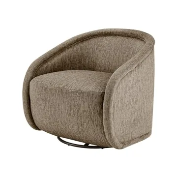 NPD Furniture and More Margareth Fabric Swivel Accent Arm Chair