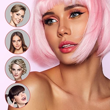 DSHOW Mini Flat Iron for Short Hair, Travel Ready