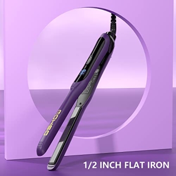 DSHOW Mini Flat Iron for Short Hair, Travel Ready