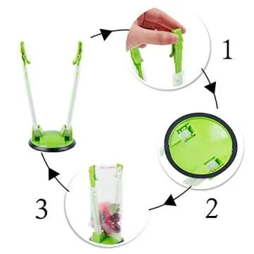 Baggy Rack - (8 Pack),Food Storage Bags Clip, For Food Prep Bag/Plastic Freezer Bag/Ziploc Bag Holder Stand,Meal Planning/prep Bag Holders.MONOTONOUS