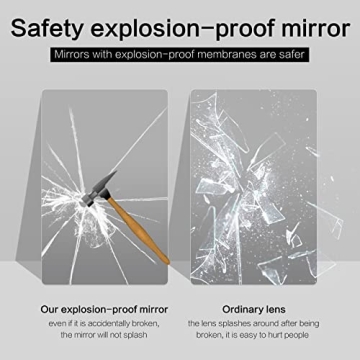 TheiaMo 65" Oval Wall Mirror with Elegant Metal Frame