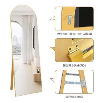 Arched ITSRG Floor Mirror Full Length for Elegant Spaces