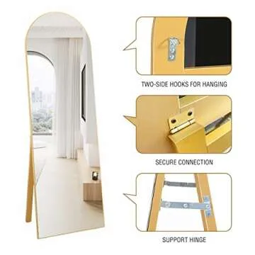 Arched ITSRG Floor Mirror Full Length for Elegant Spaces