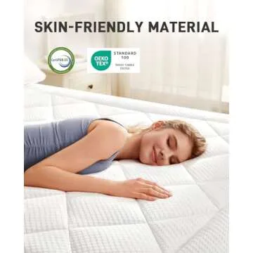 Dual Layer Memory Foam Mattress Topper for Comfort and Support