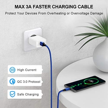 etguuds 6ft USB A to C Cable Fast Charging 2-Pack