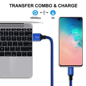 etguuds 6ft USB A to C Cable Fast Charging 2-Pack