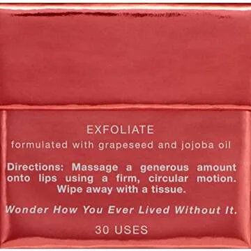 Sara Happ Red Velvet Lip Scrub for Soft Smooth Lips