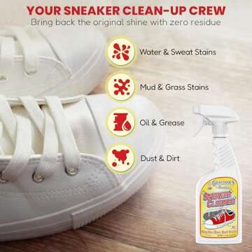 Grandma's Secret Sneaker Cleaner - Stain Remover Spray for All Footwear