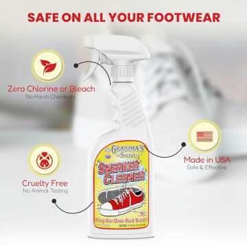 Grandma's Sneaker Cleaner - 16oz Stain Remover Spray