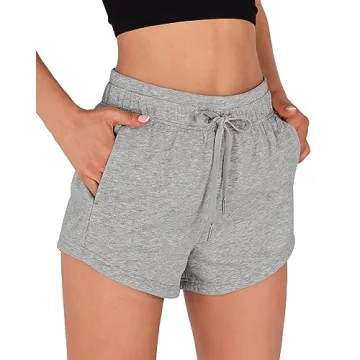 ODODOS Women's Sweat Shorts - Soft Cotton French Terry with Pockets for Casual and Workout Wear