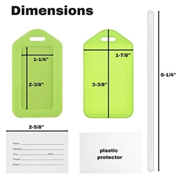 Durable Mifflin-USA Luggage Tags Set for Easy Travel