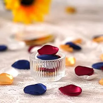 Homemory 200 Pcs Rose Petals for Valentines Day Decor, Separated Ready to Use Soft Silk Flower Petals for Wedding Flower Girl Basket, Table Centerpieces, Cake Table, Buffet Table, Aisle Scatter Petals