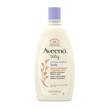 Aveeno Baby Calming Comfort Bath with Relaxing Lavender & Vanilla Scents, Hypoallergenic & Tear-Free...