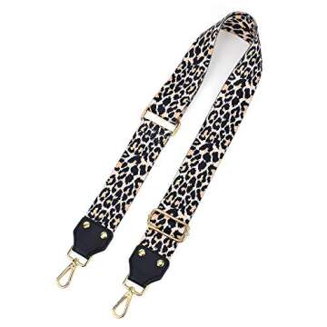 LIFEMATE Wide Bag/Purse Strap Replacement Crossbody Shoulder For Women Adjustable Jacquard Woven Cot...