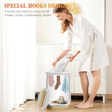 Keenray Upgraded Towel Warmer Bucket, Large Towel Warmer with 3 Heating Modes, Heat Time 30/45/60 Min Adjustable and Up to 24 Hour Delay Timer, Towel Heater for Oversize Bathrobes Blankets