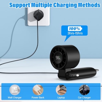 Nezamay Turbo Fan: 4 in 1 Portable Cooling Solution