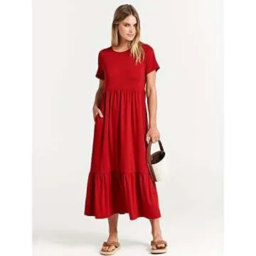 Trendy ANRABESS Women's Summer Casual Maxi Dress