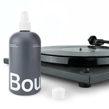 Boundless Audio Record Cleaner Solution - Extra Large 17oz Vinyl Record Cleaner Fluid Spray Bottle & Refill Nozzle