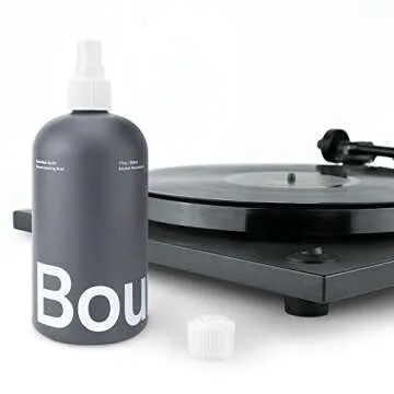 Boundless Audio Record Cleaner Solution - Extra Large 17oz Vinyl Record Cleaner Fluid Spray Bottle & Refill Nozzle