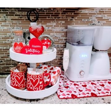 Elegant Two Tier Tray for Farmhouse Decor and More