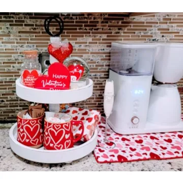 Elegant Two Tier Tray for Farmhouse Decor and More