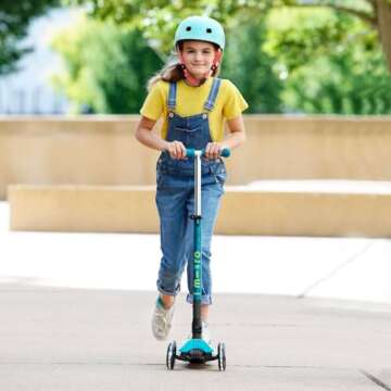 Maxi Deluxe LED Scooter - Foldable & Light-Up Fun for Kids