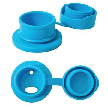 Pura Sport Mini 11oz/325ml Bottle w/Sleeve & Silicone Big Mouth Sport Top - Stainless Steel, Leak-Proof & Spill-Proof for Kids, Toddlers, Preschoolers - Aqua Swirl