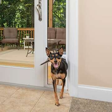 PetSafe Doggy Door for Sliding Glass Doors, Adjustable Height 91 7/16" to 96", No-Cut DIY Install, A...