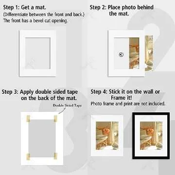 Golden State Art, Pack of 10, 11x14 for 8x10 Color Picture Photo Mat -White-core, Acid-Free - Great for Frames, Artwork, Prints, Pictures, White