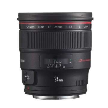Canon EF 24mm f/1.4L II USM Wide Angle Lens - Fixed (Renewed)